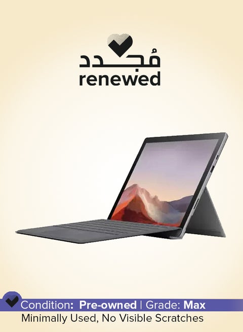 Renewed - Surface Pro 7 Laptop With 12.3 inch Touch Screen Display,Intel Core i5/10th Gen/8GB RAM/128GB SSD/Intel Iris Graphics English Silver