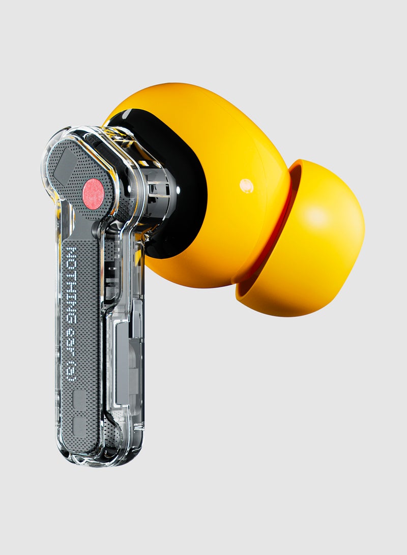 Nothing Ear (a), True Wireless Earphones, ChatGPT Integrated, Dynamic Bass Boost, Hi-Res With Hybrid ANC noise Cancellation Upto 45dB Yellow  - Image 4