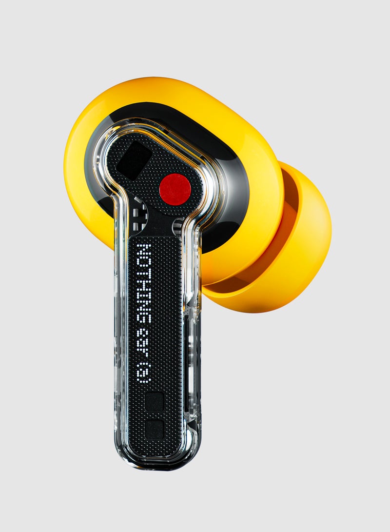 Nothing - Ear (a), True Wireless Earphones, ChatGPT Integrated, Dynamic Bass Boost, Hi-Res With Hybrid ANC noise Cancellation Upto 45dB Yellow - Image 1