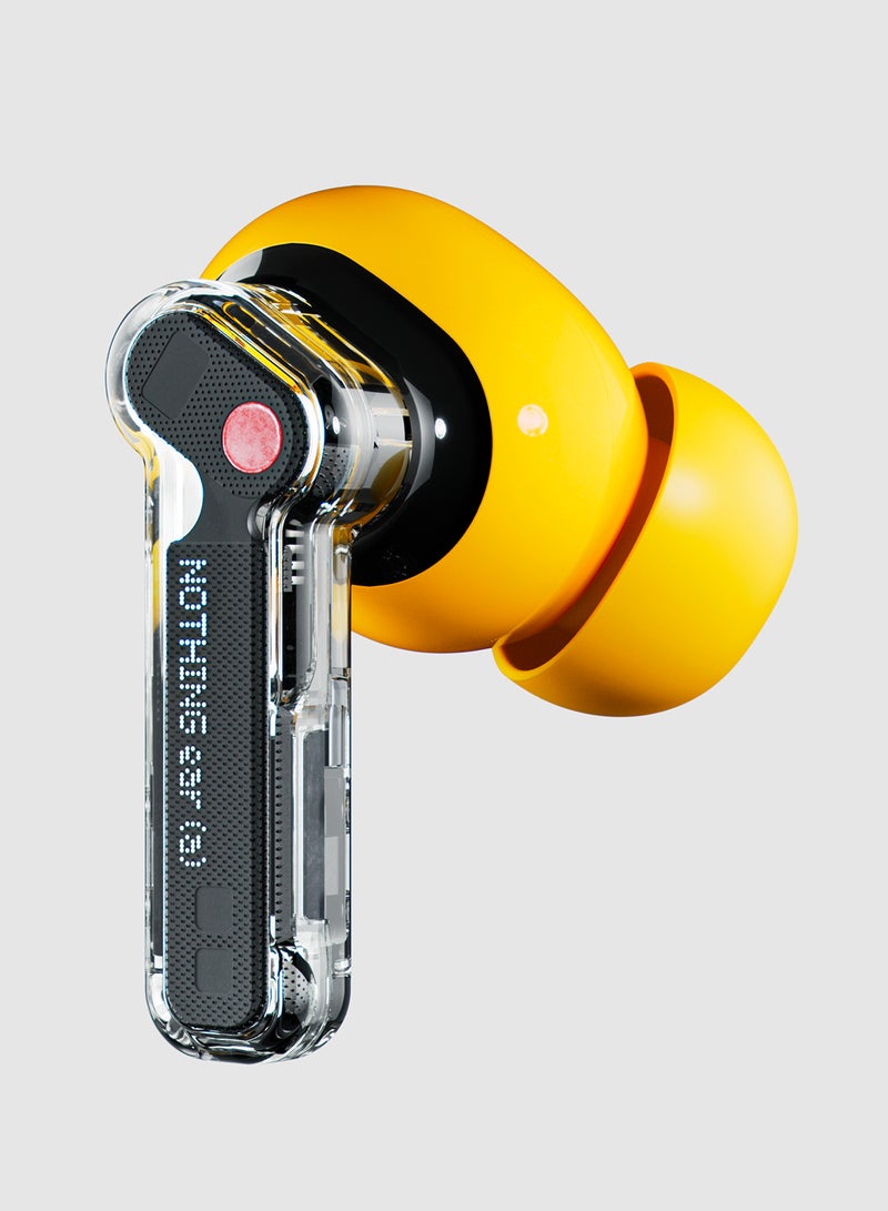 Nothing Ear (a), True Wireless Earphones, ChatGPT Integrated, Dynamic Bass Boost, Hi-Res With Hybrid ANC noise Cancellation Upto 45dB Yellow  - Image 5