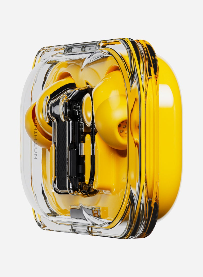 Nothing - Ear (a), True Wireless Earphones, ChatGPT Integrated, Dynamic Bass Boost, Hi-Res With Hybrid ANC noise Cancellation Upto 45dB Yellow - Image 1