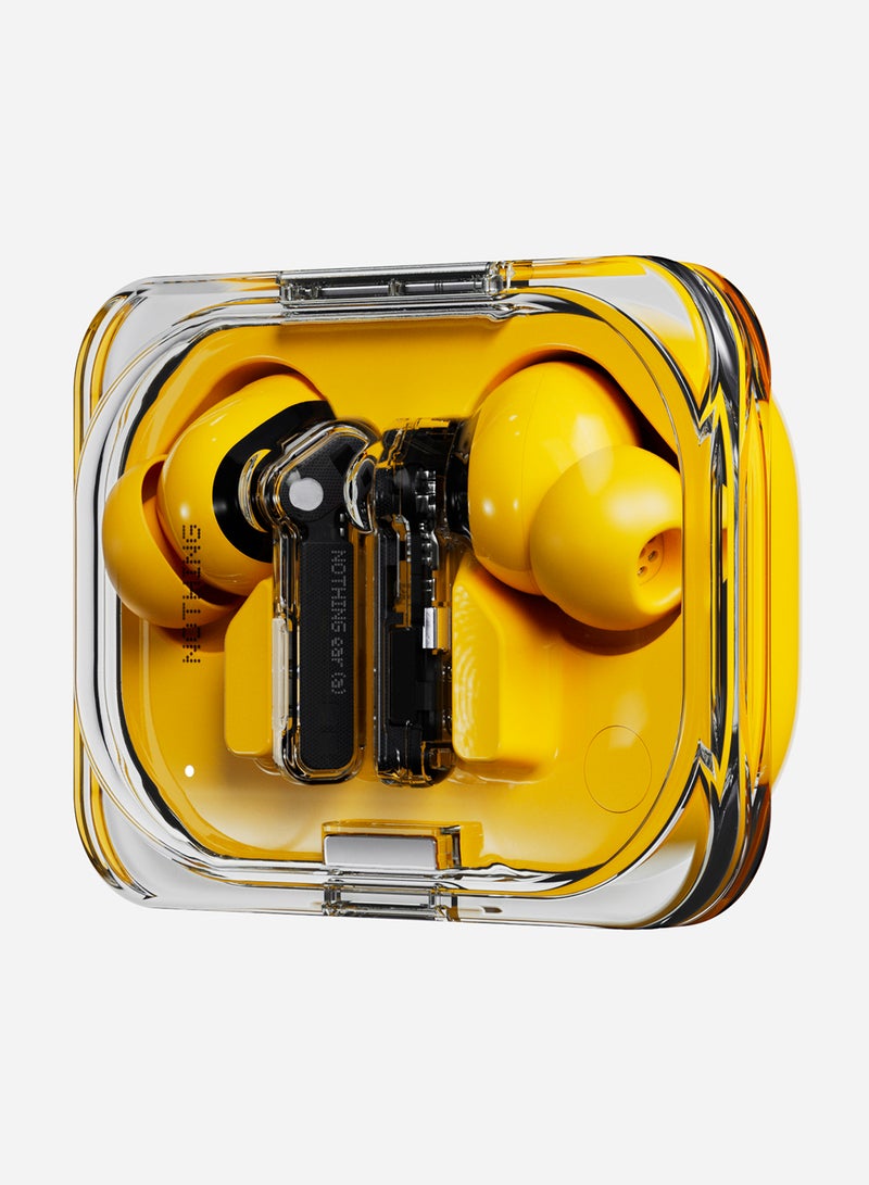 Nothing - Ear (a), True Wireless Earphones, ChatGPT Integrated, Dynamic Bass Boost, Hi-Res With Hybrid ANC noise Cancellation Upto 45dB Yellow - Image 1