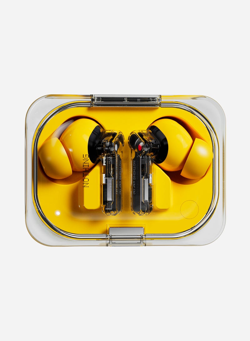 Nothing - Ear (a), True Wireless Earphones, ChatGPT Integrated, Dynamic Bass Boost, Hi-Res With Hybrid ANC noise Cancellation Upto 45dB Yellow - Image 1