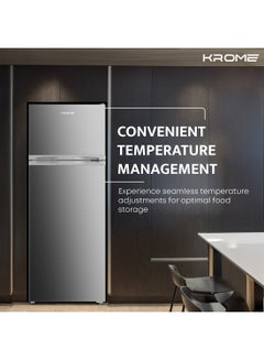 270L Gross, Double Door Top Mounted Refrigerator With Uniform Air Flow System, De Frost, Powerfull Cooling, Energy Efficient, Adjustable Storage Sloutions 270 L KR-RDC 270IH Inox - pnsku/N70063507V/45/_/1713786192/c6762128-1dd8-4e2f-9a24-7409e3aa23b8