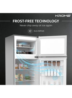 270L Gross, Double Door Top Mounted Refrigerator With Uniform Air Flow System, De Frost, Powerfull Cooling, Energy Efficient, Adjustable Storage Sloutions 270 L KR-RDC 270IH Inox - pnsku/N70063507V/45/_/1713786193/69595c08-8984-4573-a8e9-d38b7c4be6b3