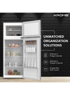 270L Gross, Double Door Top Mounted Refrigerator With Uniform Air Flow System, De Frost, Powerfull Cooling, Energy Efficient, Adjustable Storage Sloutions 270 L KR-RDC 270IH Inox - pnsku/N70063507V/45/_/1713786193/9f1c8cf0-d94f-4ee1-b23e-84a8d1f42ecf