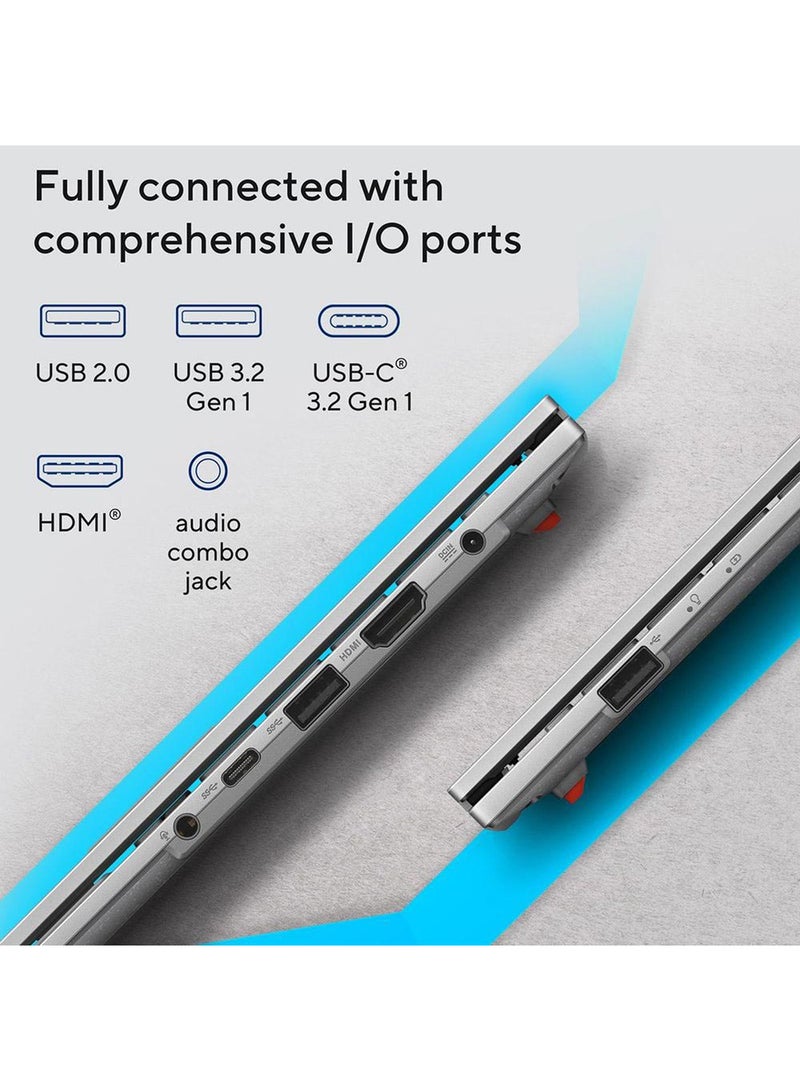 ASUS - Vivobook Go 14 Laptop With 14-Inch Display, Core i3-N305 Processor/8GB RAM/512GB SSD/Intel Iris XE Graphics/Windows 11 Home English/Arabic Cool Silver - Image 1