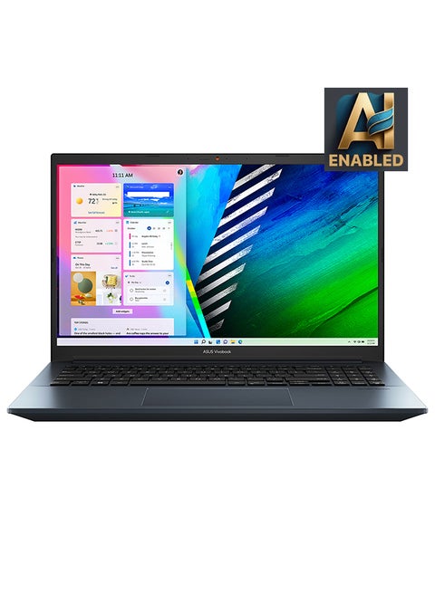 Vivobook Pro 15 OLED N6506MU-MA011W Laptop With 15.6-Inch Display, Core Ultra 9-185H Processor/16GB RAM/1TB SSD/6GB NVIDIA GeForce RTX 4050 Graphics Card/Windows 11 Home/camera With privacy shutter English/Arabic Onyx Grey