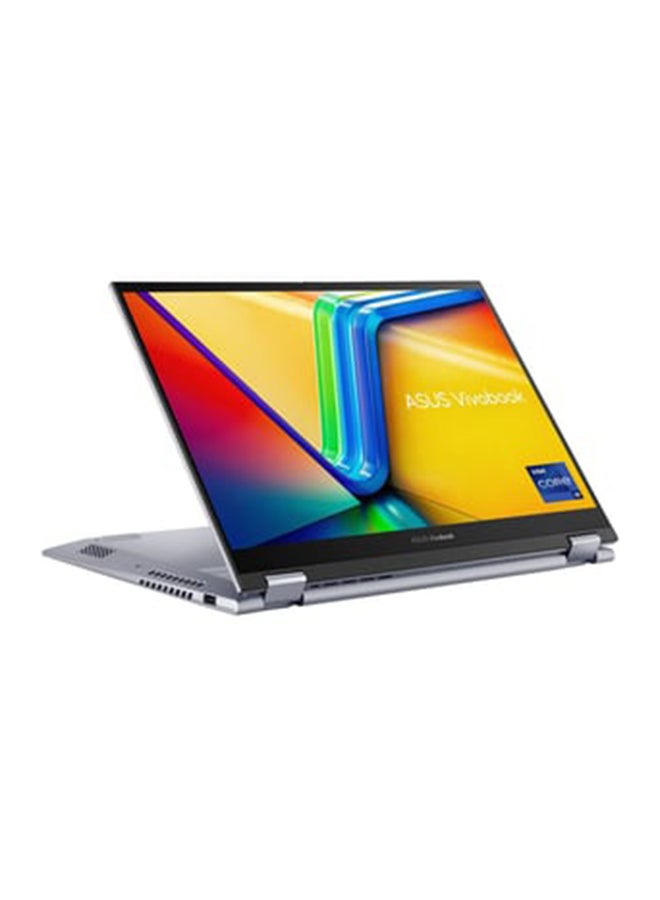 ASUS - Vivobook S 14 Flip TP3402VA-LZ144W Laptop With 14-Inch Display With Touch Screen, Core i9-13900H Processor/16GB RAM/1TB SSD/Intel Iris XE Graphics/Windows 11 Home/ English/Arabic Transparent Silver - Image 1
