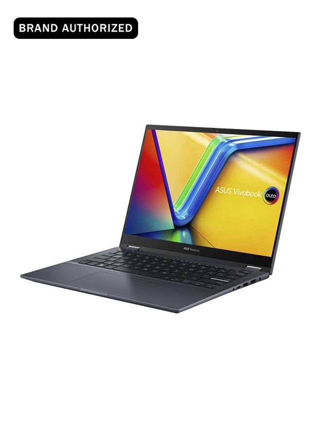 ASUS Vivobook S 14 Flip TN3402YA-LZ327W Touchscreen Laptop With 14-Inch Display, AMD Ryzen 5-7430U Processor/8GB RAM/512GB SSD/Intel UHD Graphics/Windows 11 Home English/Arabic Quiet Blue English/Arabic Quiet Blue - Image 1