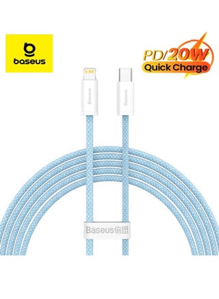 iPhone Charger Cord,6.6ft Nylon Braided USB C To Lighting Cable, 20W PD Type C To iPhone Fast Charging Data Cable Compatible With iPhone14/13/12/11 Pro Max/XS MAX/XR/XS/X/8/7 Plus iPad Blue - pnsku/N70063603V/45/_/1713583862/f8c91c1b-0b8a-4bcd-9b8c-c76fa387ccdf