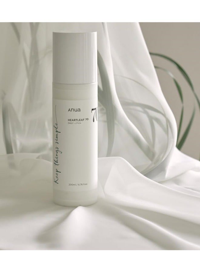 Anua Heartleaf 70 Daily Relief Moisturizing Enhancing Skin Barrier Mild Lotion 200ml  - Image 3