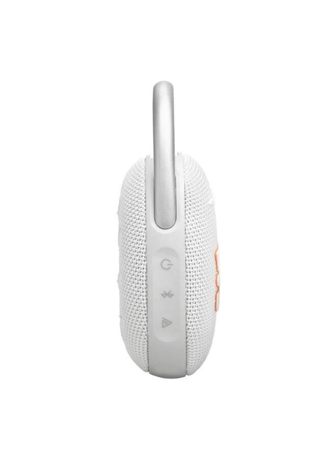 JBL Clip 5 Ultra-Portable Waterproof Speaker White  - Image 2