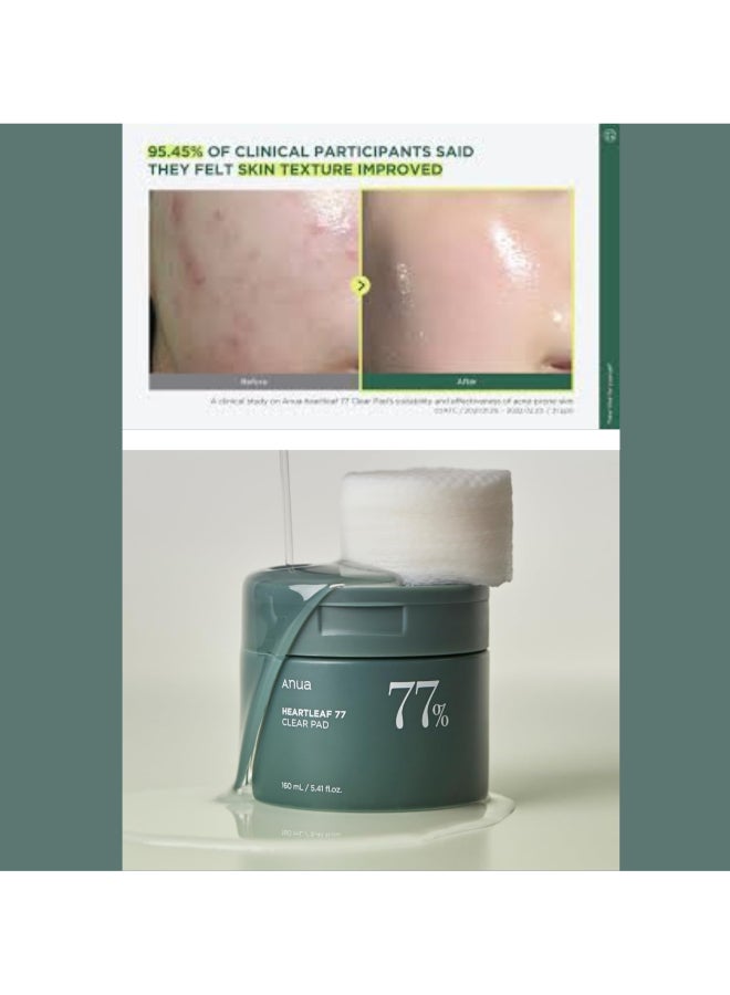 Anua - Heartleaf 77 Toner Pads - Refreshing And Nourishing Facial Toner With 77% Heartleaf Extract 160Ml - Image 1