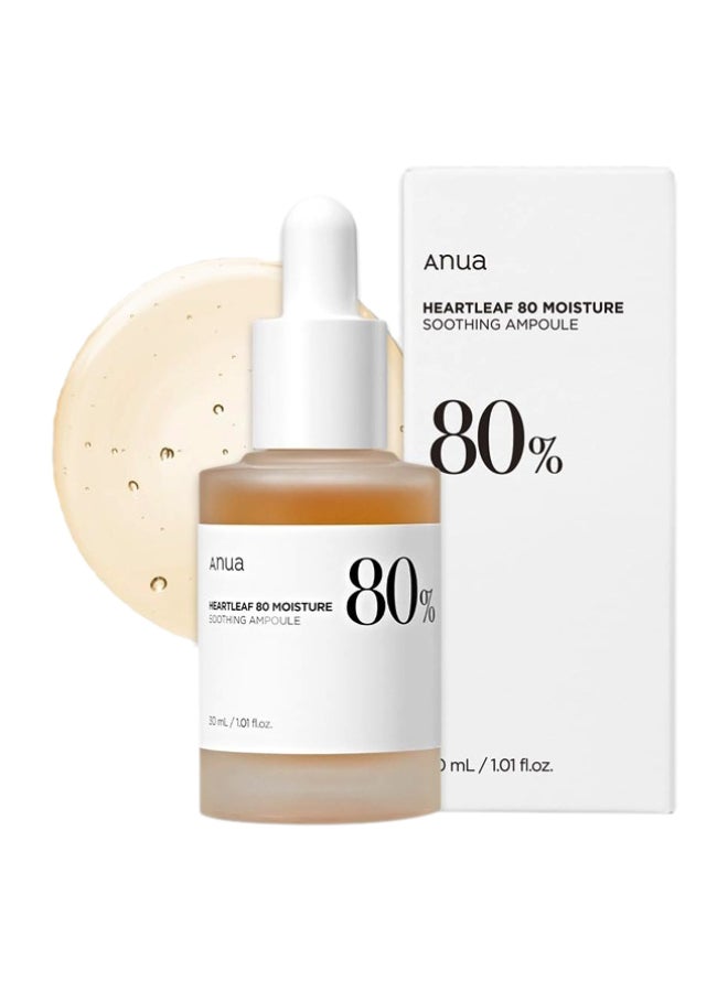Anua Heartleaf 80% Moisture Soothing Ampoule Face Skin Calm Serum 30ml  - Image 1