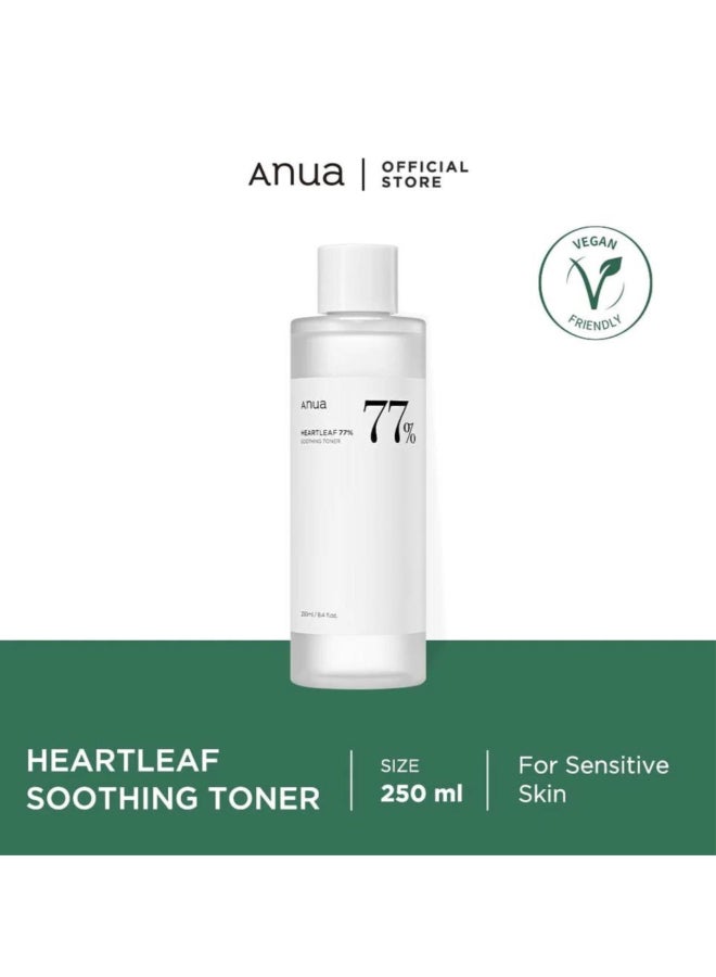 Anua Heartleaf 77% Soothing Toner I Ph 5.5 Trouble Care, Calming Skin, Refreshing, Hydrating, Purifying, Cruelty Free, Vegan 250Ml  - Image 2