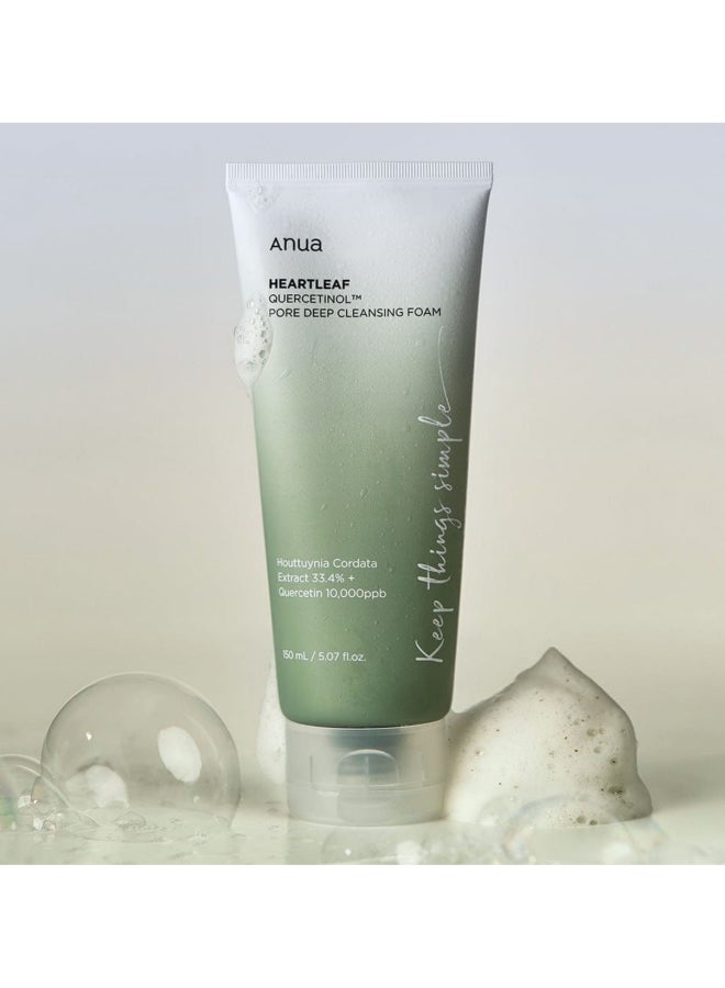 Anua Heartleaf Quercetinol Pore Deep Cleansing Foam, For Refreshing And Effective Pore Cleansing 150 Ml  - Image 2