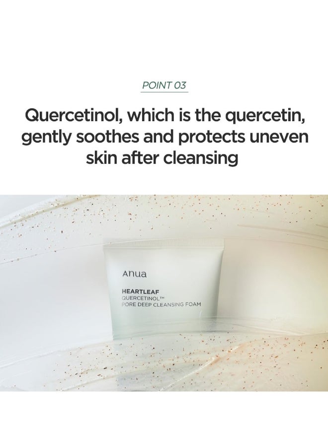 Anua - Heartleaf Quercetinol Pore Deep Cleansing Foam, For Refreshing And Effective Pore Cleansing 150 Ml - Image 1