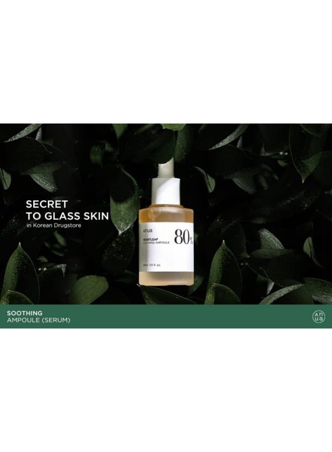Anua Heartleaf 80% Soothing Ampoule Face Skin Calm Serum 30ml  - Image 4