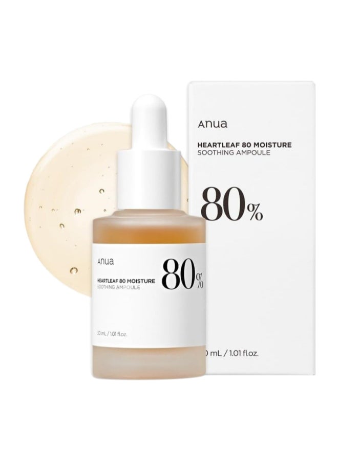 Anua Heartleaf 80% Soothing Ampoule Face Skin Calm Serum 30ml  - Image 1