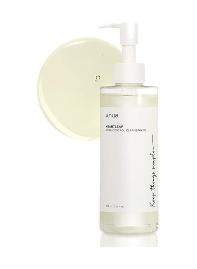 Anua Heartleaf Pore Control Cleansing Oil Korean Facial Cleanser Daily Makeup Blackheads Removal (200Ml)  - Image 1