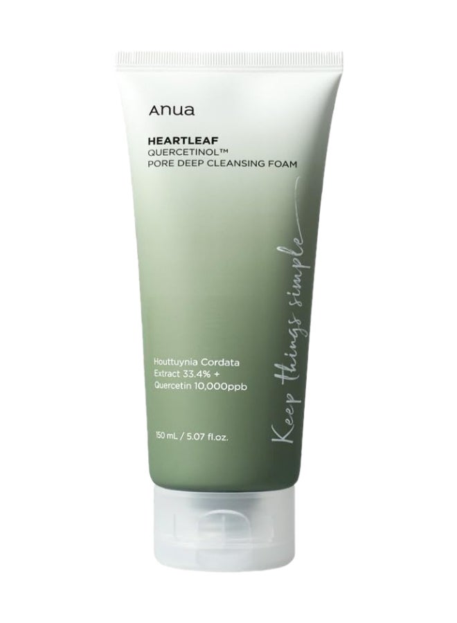 Anua Heartleaf Quercetinol Pore Deep Cleansing Foam 150ml  - Image 1