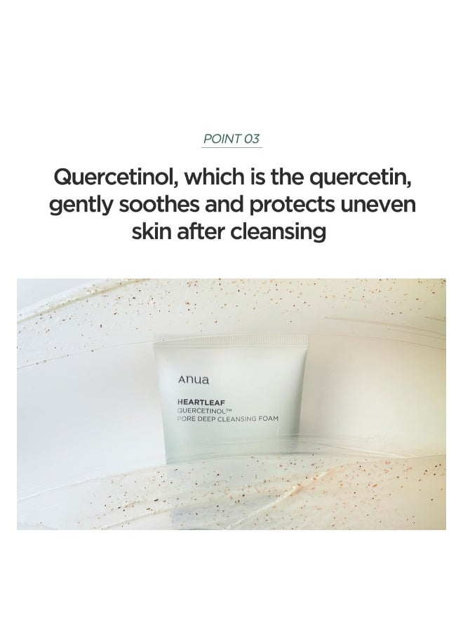 Anua Heartleaf Quercetinol Pore Deep Cleansing Foam 150ml  - Image 4