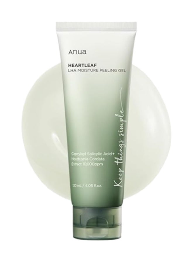 Anua Heartleaf Lha Moisture Peeling Gel I Gentle Cleanser And Exfoliator With Lha, Resurface, Remove Dead Skin Cells, Smooth Skin Texture, Calming, Soothing, Nourishing 120 Ml  - Image 1