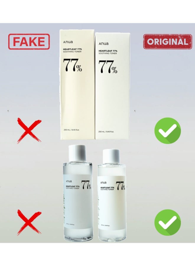 Anua Heartleaf 77% Soothing Toner I Ph 5.5 Trouble Care, Calming Skin, Refreshing, Hydrating, Purifying, Cruelty Free, Vegan,(250Ml / 8.45 Fl.Oz.) - Image 2