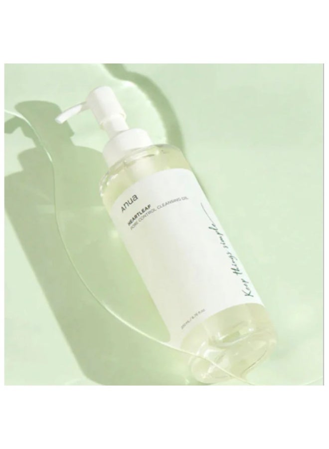 Anua Heartleaf Pore Control Cleansing Oil Korean Facial Cleanser, Daily Makeup Blackheads Removal (200ml)  - Image 4