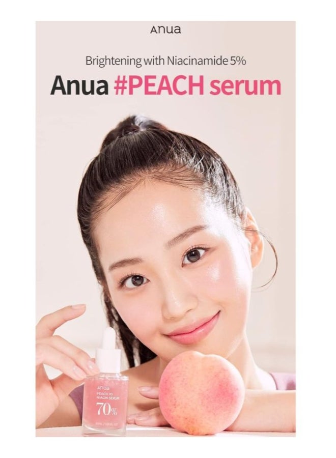 Anua Peach 70% Niacinamide Serum 30ml Skin Brightening Face Serum 30ml  - Image 2