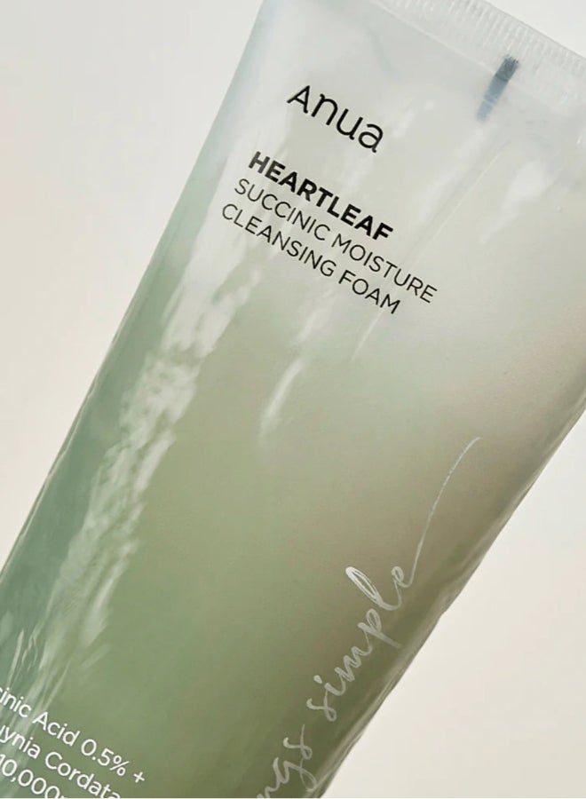 Anua Heartleaf Succinic Moisture Cleansing Foam 150Ml  - Image 3