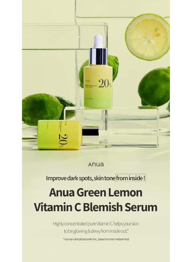 Anua Green Lemon Vitamin C Serum With Vitamin E, Hyaluronic And Ferulic Acid 20ml  - Image 2
