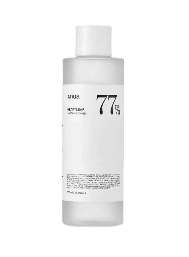Anua - Heartleaf 77% Soothing Toner, Easy To Use With Mild Ingredients, Help Restoring The Broken Ph Balance, Tightening Enlarged Pores, Soothing Face Toner For Irritated, Fragile And Sensitive Skin 250ml - Image 1