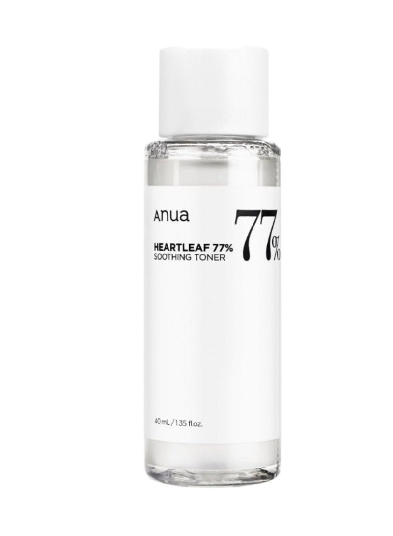 Anua Heartleaf 77% Soothing Toner Mini, Travel Size 40ml  - Image 1