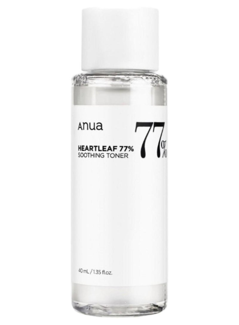 Anua Heartleaf 77% Soothing Toner Mini, Travel Size 40ml - Image 1