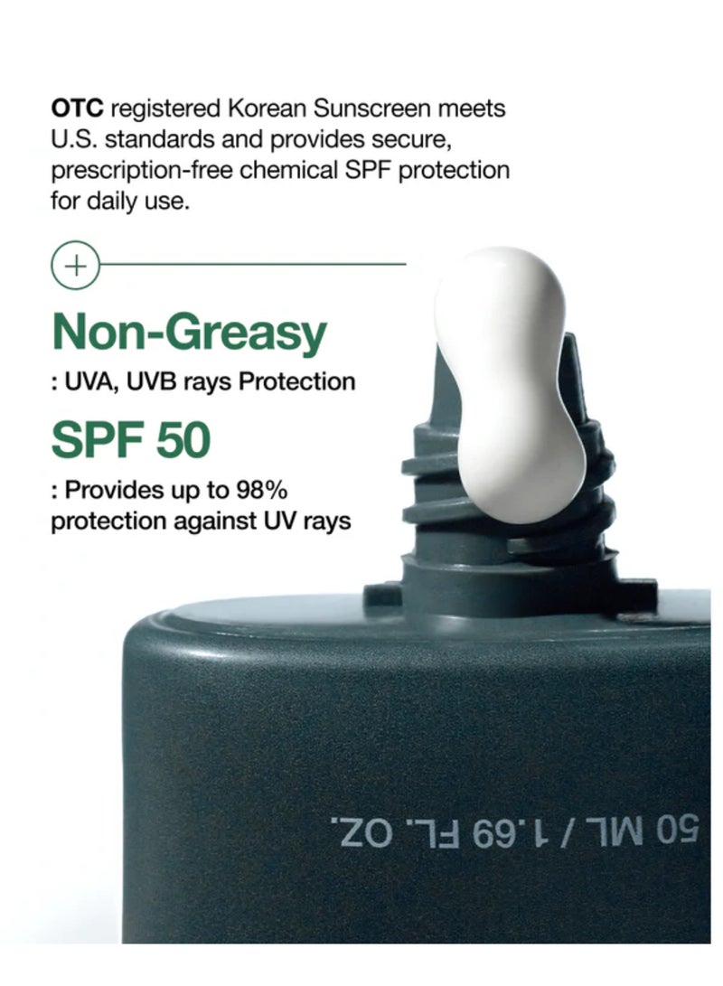 Anua - Heartleaf Silky Moisture Sunscreen SPF50+ PA++++ 50ml - Image 1
