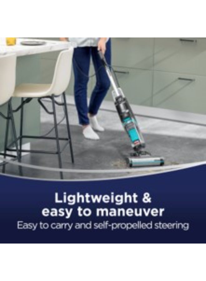 Bissell Crosswave Hf2 Vacuum For Dry & Wet Surfaces | 3845E | Corded | Two-Tank Technology And Self-Cleaning Cycle| 2 Years Warranty 370 W 3845E Light Blue - Image 3