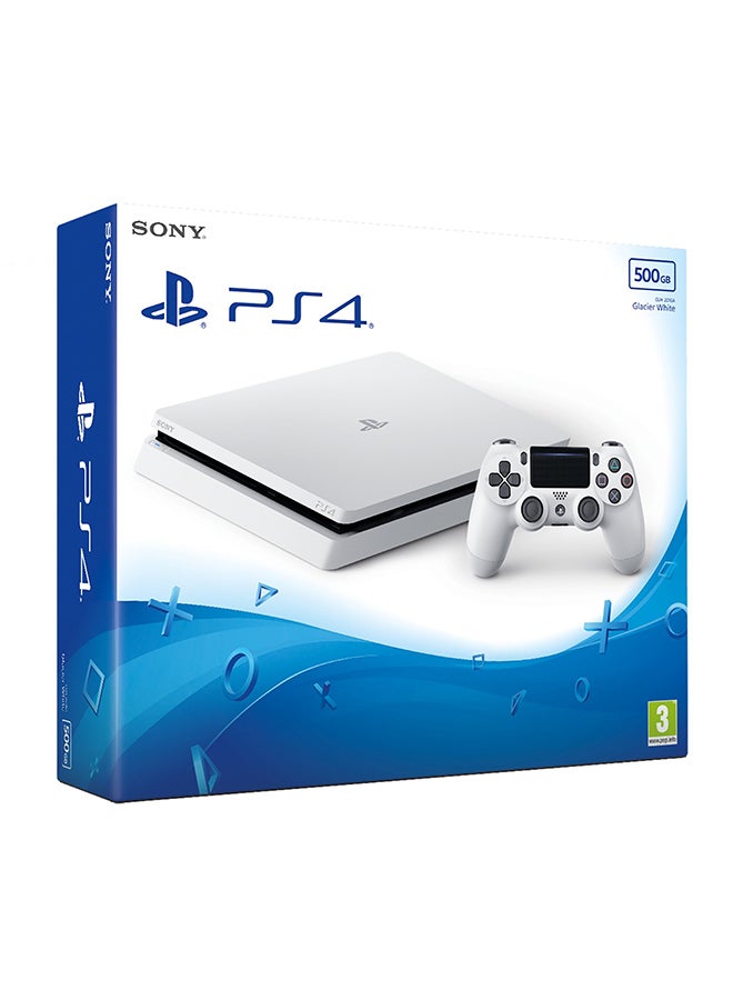 سوني تم تجديده - جهاز بلاي ستيشن 4 بسعة 500 جيجابايت باللون الأبيض النحيف مع وحدتي تحكم - Image 3
