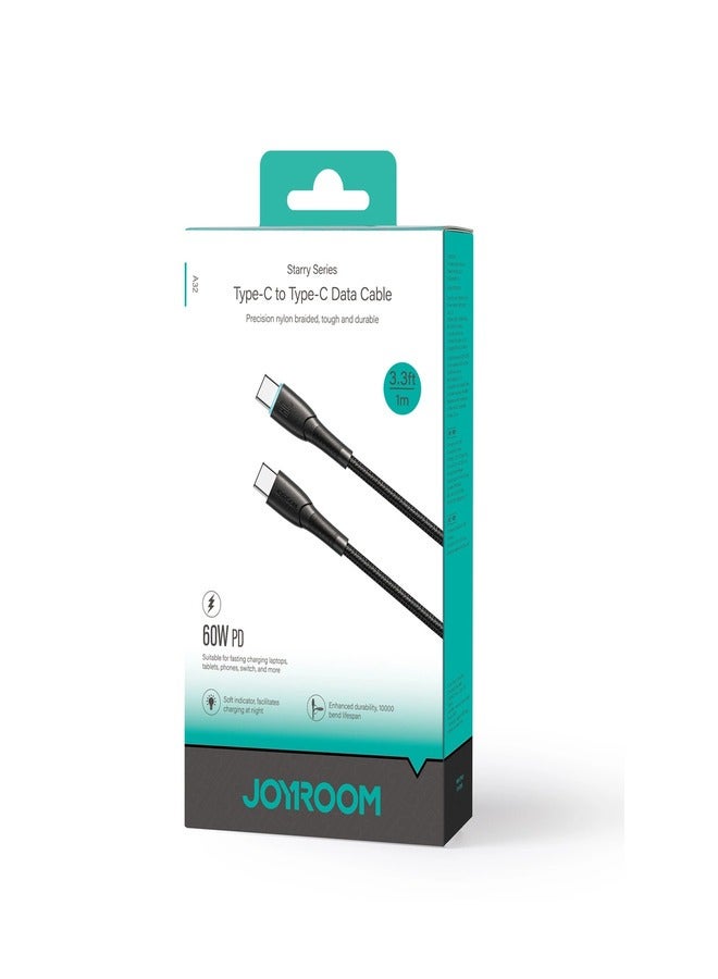 Joyroom Starry Series SA32-CC3 كابل USB-C / USB-C 60 وات 1 متر -