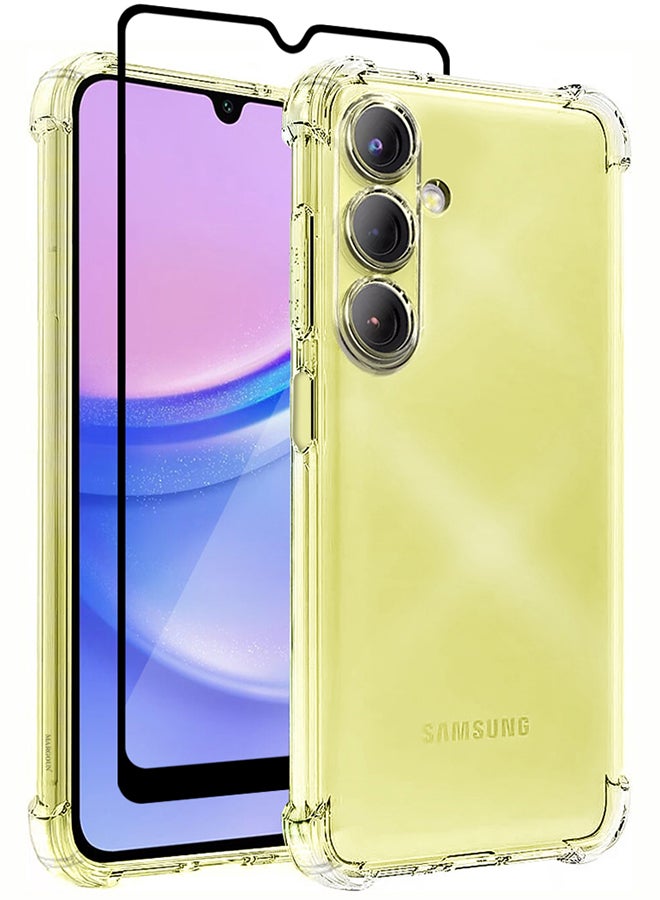 MARGOUN 2 Pack for Samsung Galaxy A15 Gorilla Case and Screen Protector Shock-Absorption Flexible Clear TPU Rubber Protective Cell Phone Cover Slim Fit Transparent Protective Case Cover Clear - Image 2
