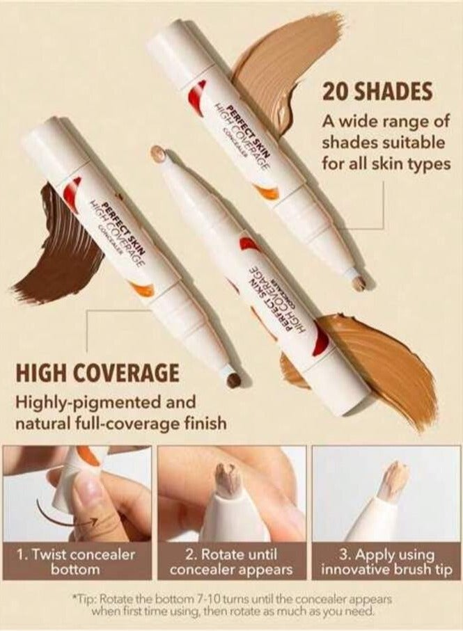 SHEGLAM - SHEGLAM PERFECT SKIN HIGH COVERAGE CONCEALER-NUDE - Image 1