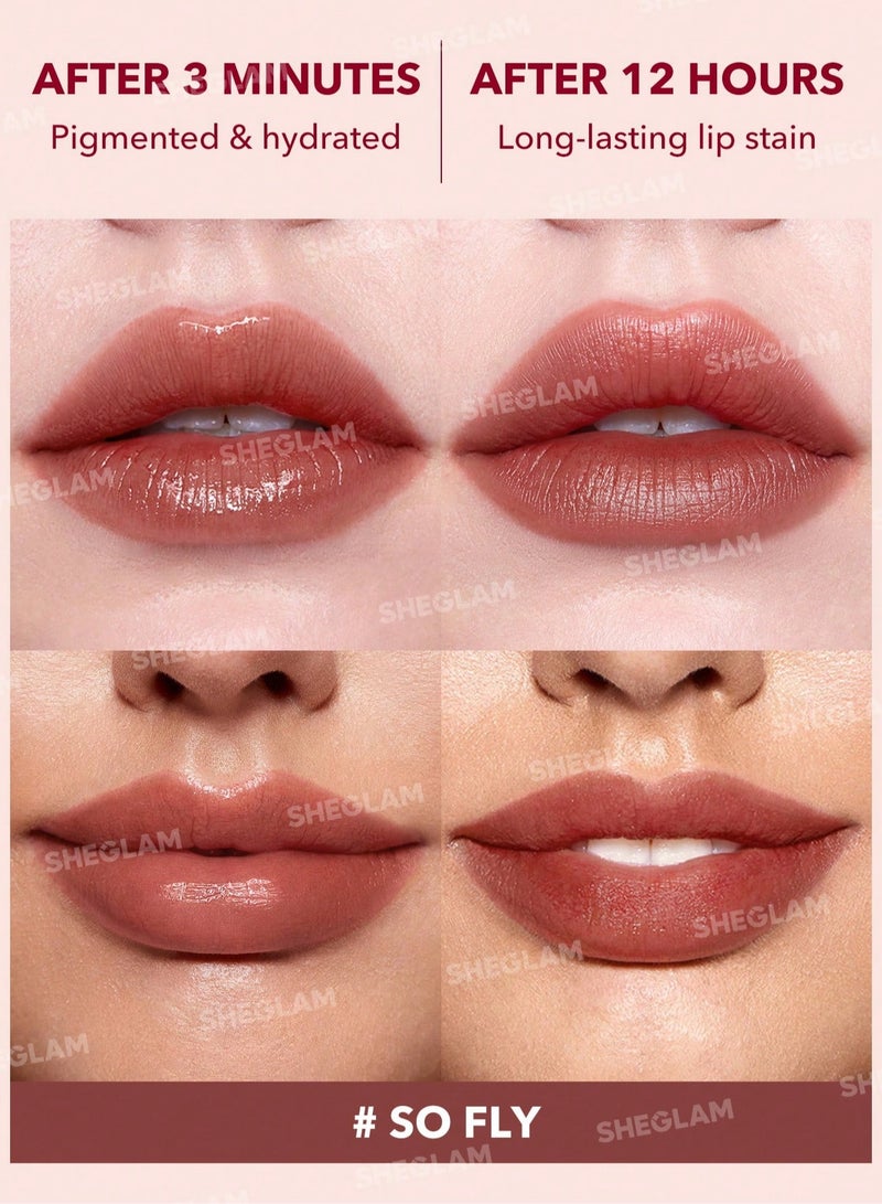 SHEGLAM Take A Hint Lip Tint So Fly Pink - Image 2
