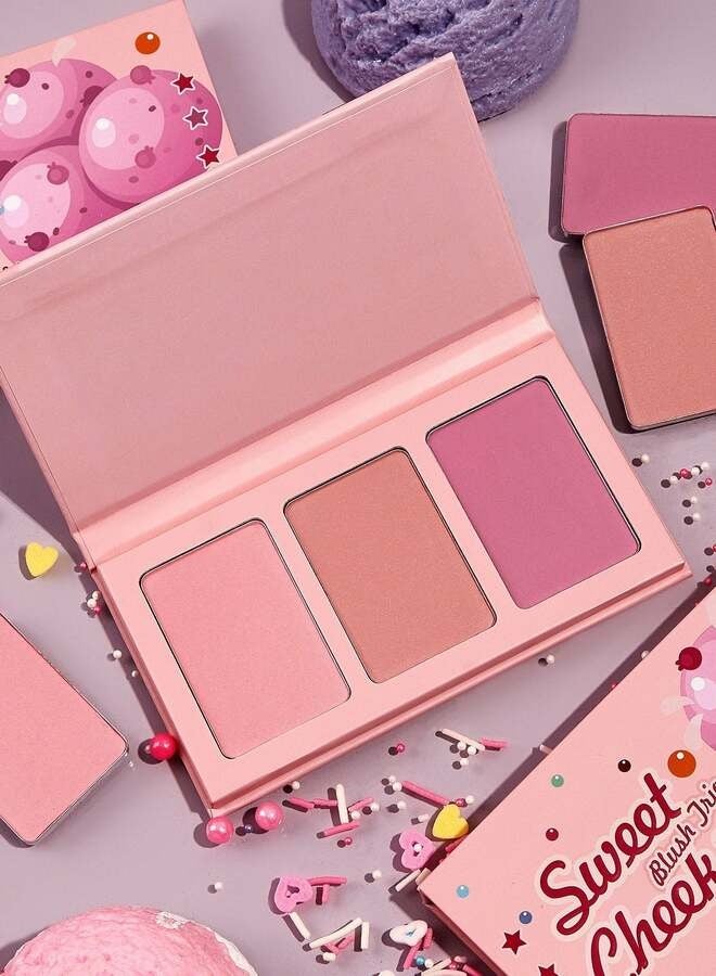 Sheglam SWEET CHEEKS BLUSH TRIO-ENAMORED - Image 5