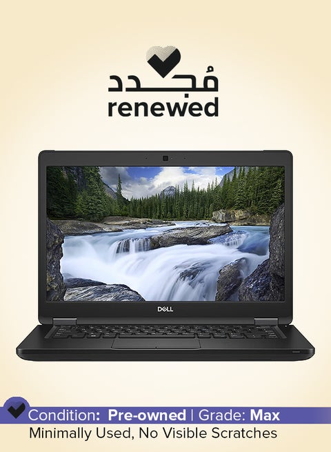 Renewed - Latitude 5590 Laptop With 15.6-Inch Display,Intel Core i7 Processor/8th Generation/16GB RAM/512GB SSD/NVIDIA GeForce MX130 2GB Graphics/Windows 10 Pro English/Arabic Black