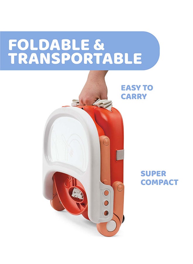 شيكو مقعد معزز للوجبات الخفيفة للأطفال من عمر 6 أشهر إلى 3 سنوات، أحمر - Image 5