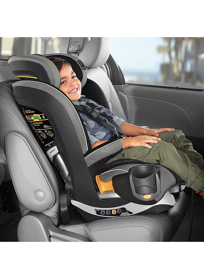 شيكو مقعد السيارة Myfit Zip مع حزام + مقعد معزز 25-100 رطل، جرانيت - Image 4