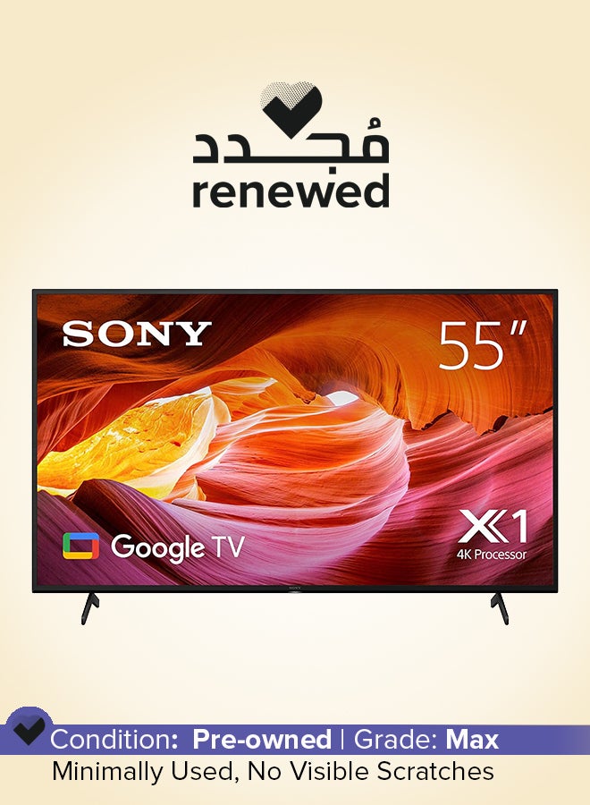 Sony Renewed - 55-Inch Android Smart TV 4K 55X75K Black  - Image 1