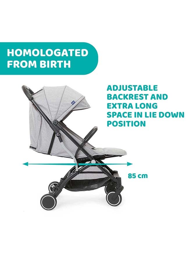 Chicco Trolleyme Stroller 0M-3Y, Light Grey  - Image 5