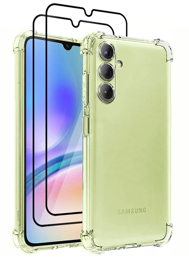 MARGOUN 3 Pack for Samsung Galaxy A05s 5G Gorilla Case and 2 Screen Protectors Shock-Absorption Flexible Clear TPU Rubber Protective Cell Phone Cover Slim Fit Transparent Protective Case Cover Clear - Image 2